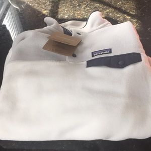 Patagonia women's synchilla snap t birch white